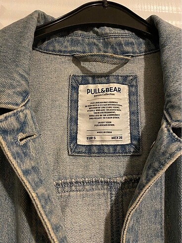 s Beden mavi Renk Pull and Bear kot ceket
