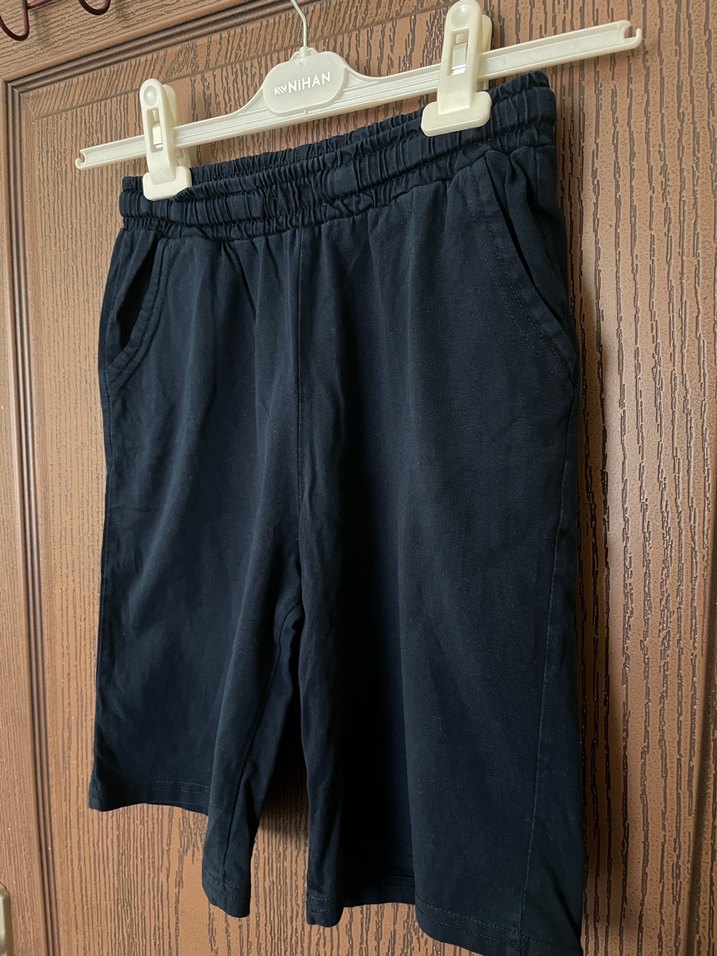 Lacivert Erkek Çocuk Rahat Kesim Şort - Görsel 2