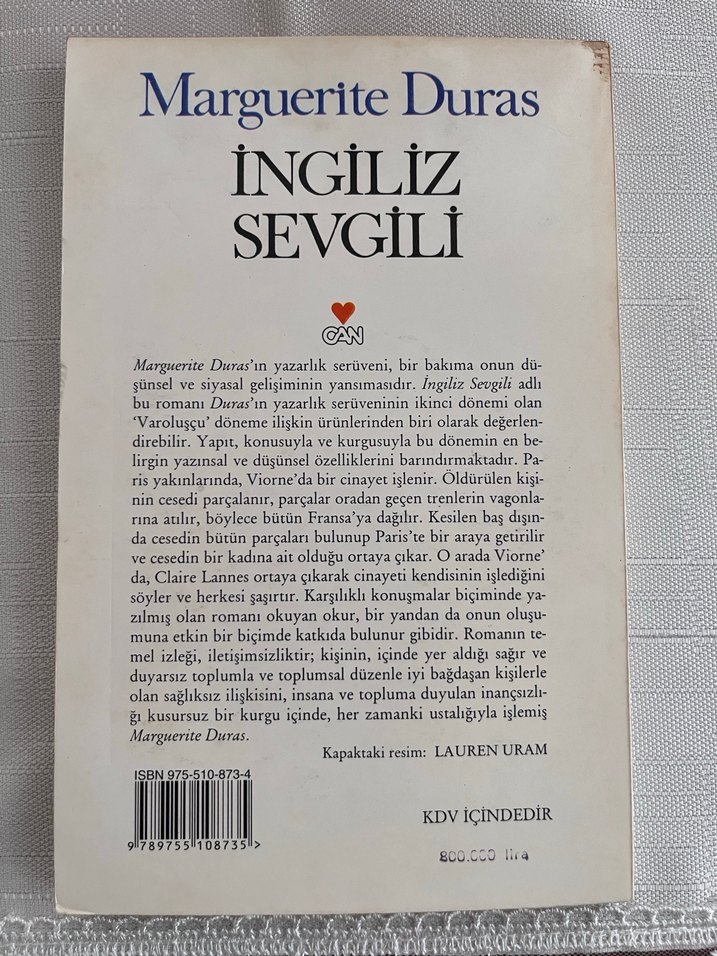 Marguerite Duras ve Bodo Kirchhoff Kitapları - Görsel 4