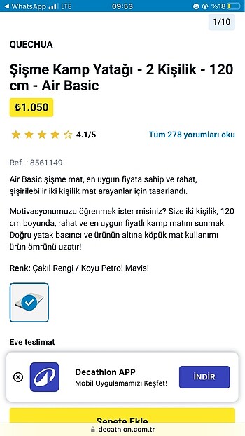 Beden Kamp yatağı