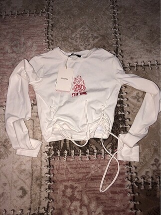 Bershka Beyaz Body. Hiç kullanılmadı. Etiketli