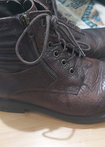 Kahverengi Deri Bağcıklı Erkek Bot - Görsel 3