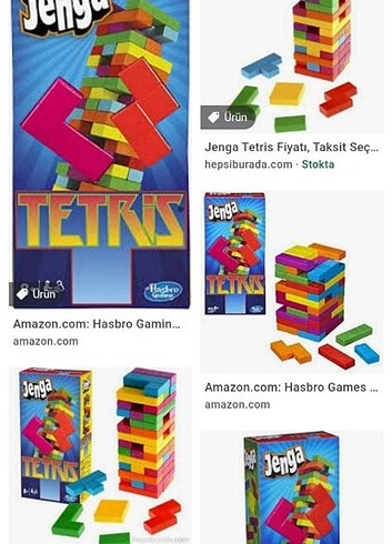Diğer Tetris Jenga bloklar