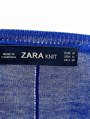 m Beden mavi Renk Zara Bluz %70 İndirimli.