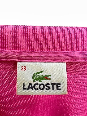 38 Beden pembe Renk Lacoste T-shirt %70 İndirimli.
