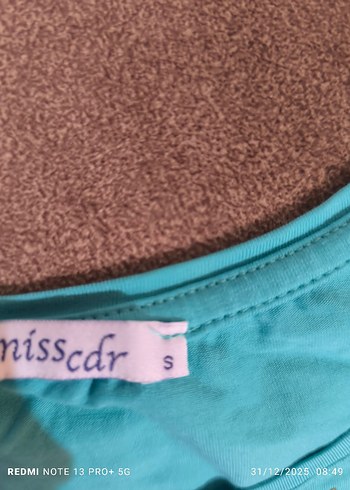 Turkuaz Baskılı Kısa Kollu tşört - Görsel 3