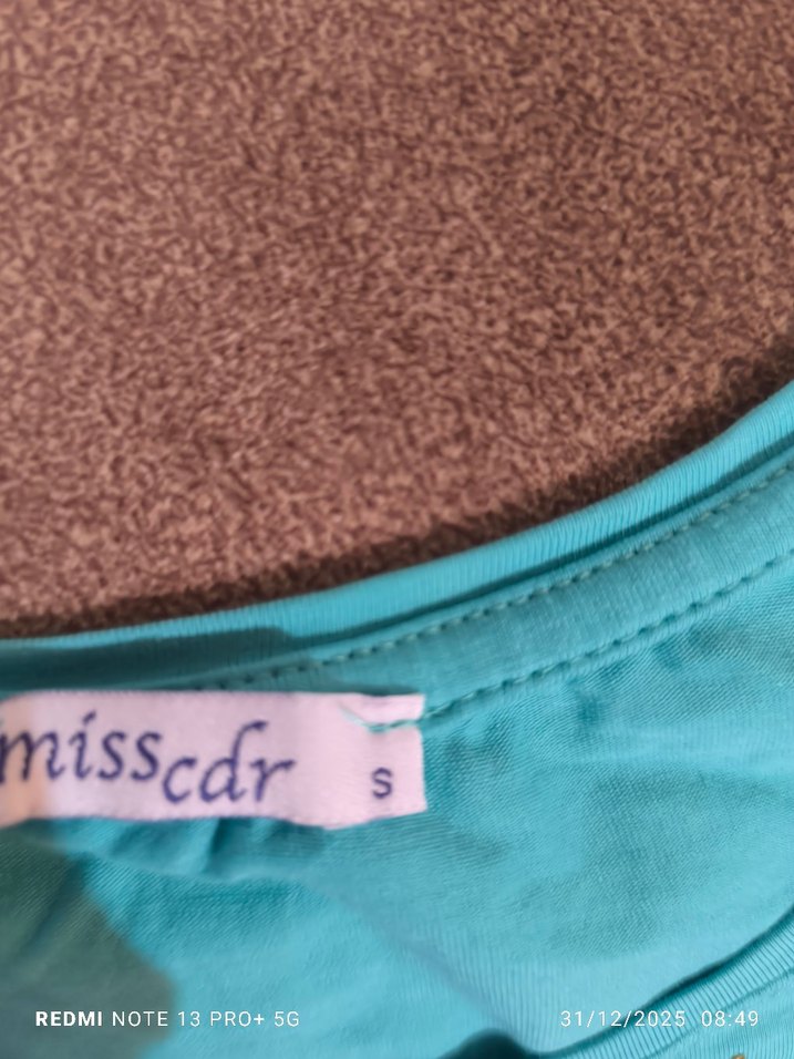 Turkuaz Baskılı Kısa Kollu tşört - Görsel 3