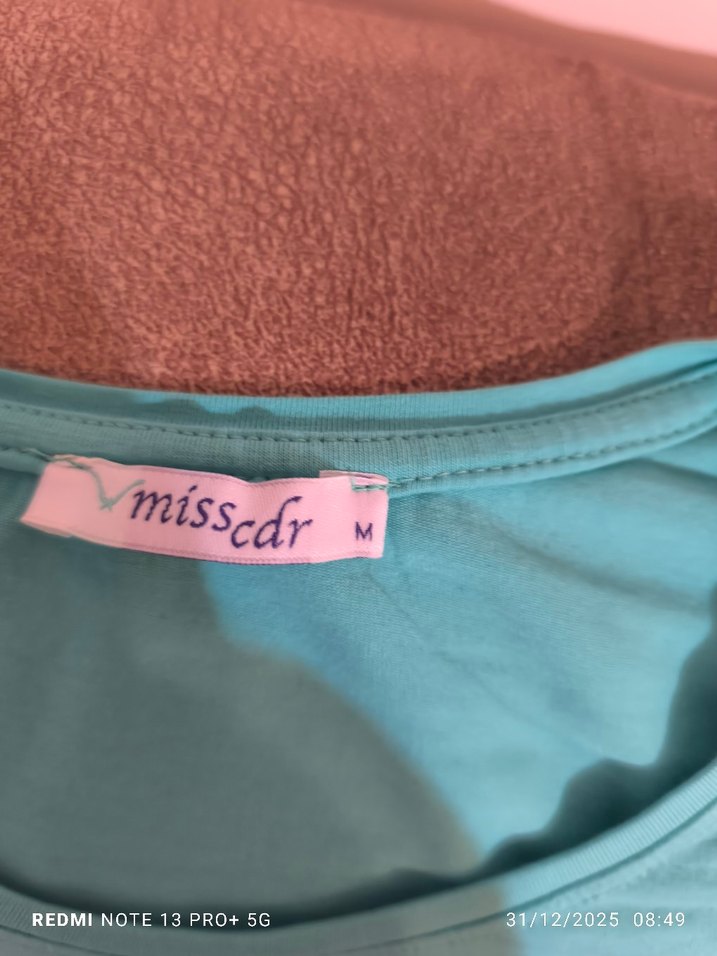 Turkuaz Baskılı Kısa Kollu tşört - Görsel 2