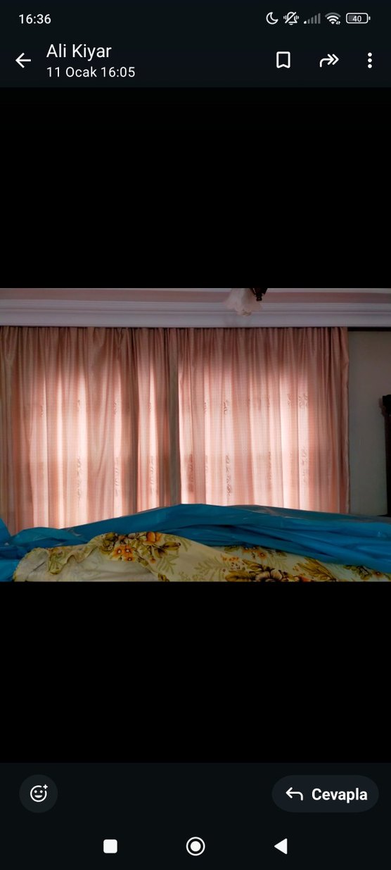 Bej Düz Desensiz Perde - Görsel 2