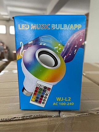 RGB Kumandalı Bluetooth Hoparlör Led 2 tane