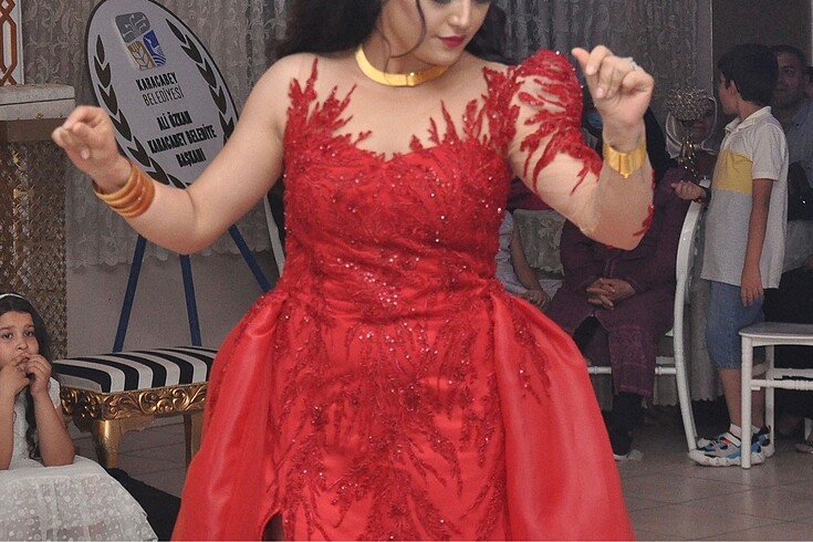 Kırmızı Kınalık Abiye - Görsel 7