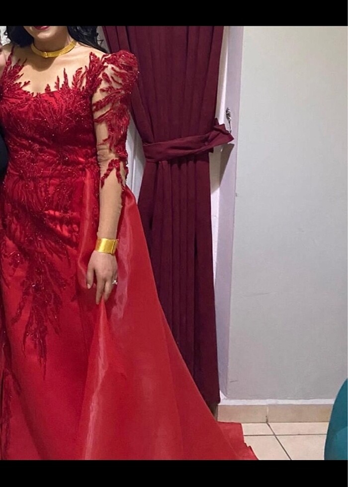 Kırmızı Kınalık Abiye - Görsel 2