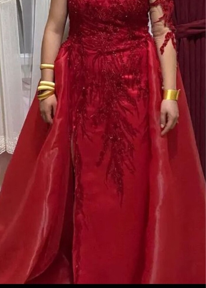 Kırmızı Kınalık Abiye - Görsel 4