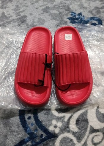 Kırmızı Erkek Spor Sandalet Velcro Kayışlı - Görsel 3