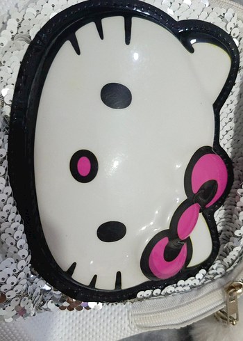 Beyaz Hello Kitty Desenli Bebek Çantası - Görsel 5