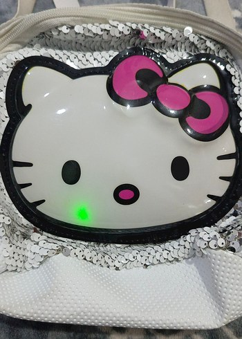 Beyaz Hello Kitty Desenli Bebek Çantası - Görsel 2