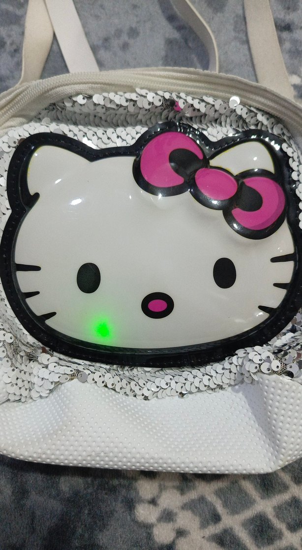 Beyaz Hello Kitty Desenli Bebek Çantası - Görsel 2