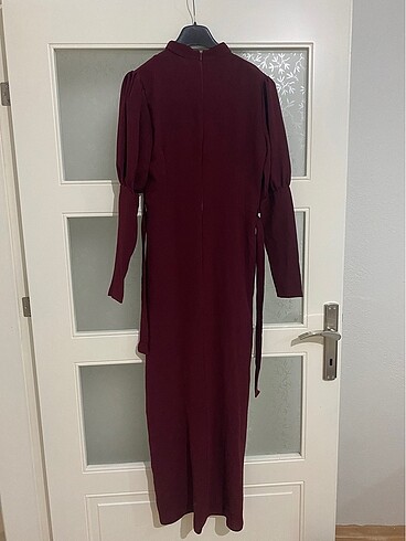 36 Beden Bordo elbise