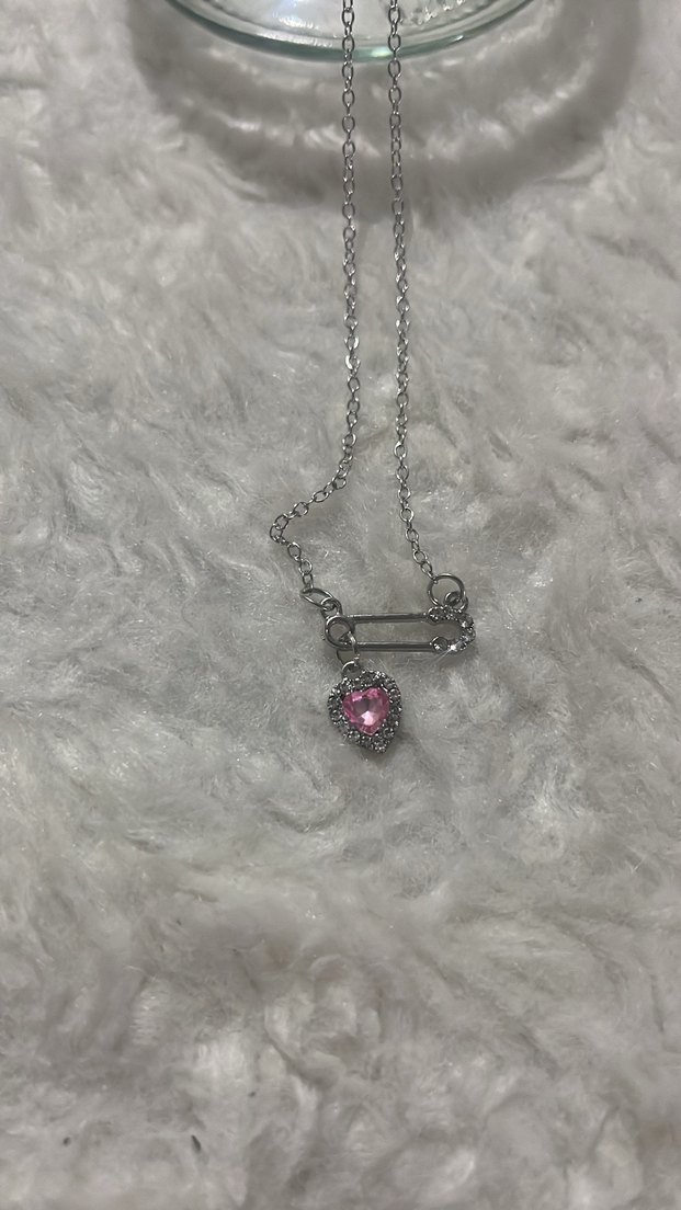 Gümüş kalpli kolye - Görsel 2