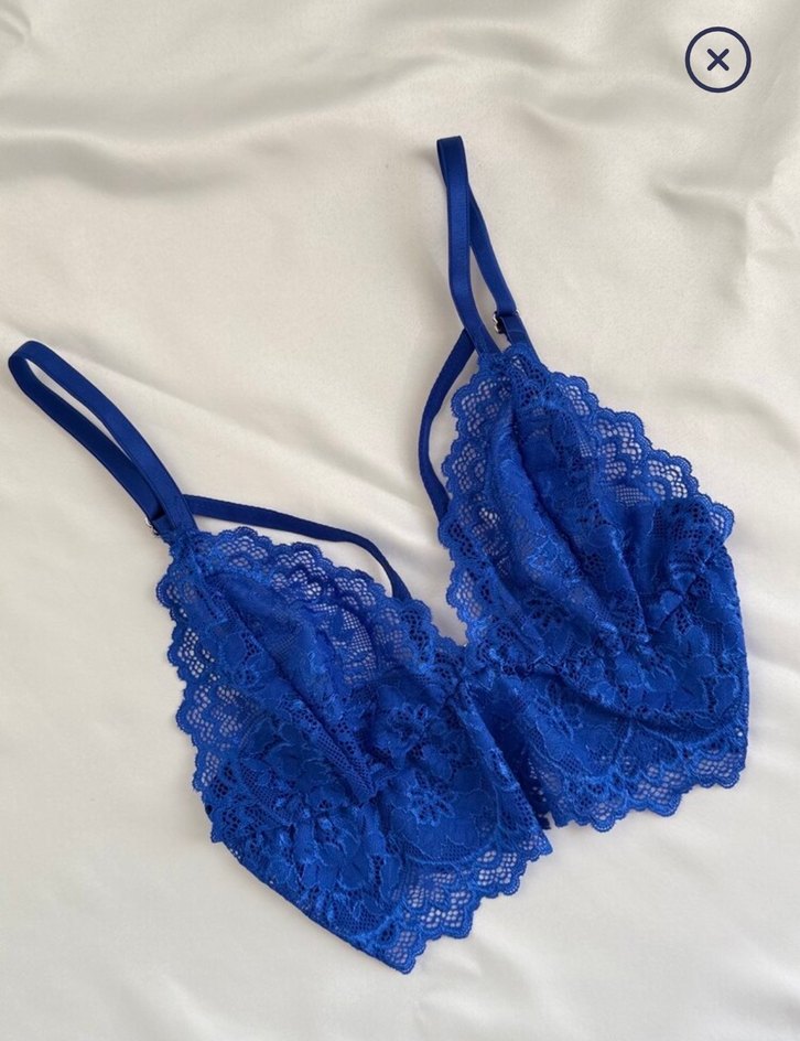 Lacivert Dantel Glamour Gotik Sütyen Takımı - Görsel 3