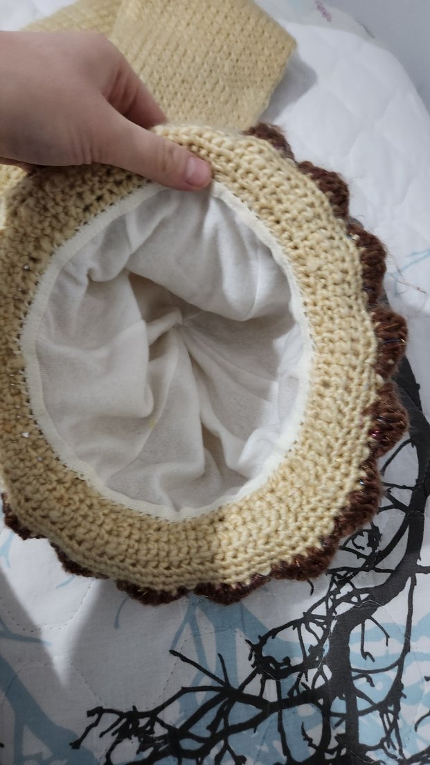 Nakışlı Bohem Bej yetişkin  Bere ve Atkı Seti - Görsel 4