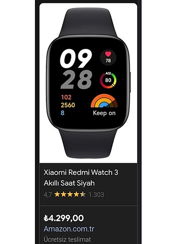 Xiaomi XİAOMİ REDMİ WATCH 3 AMOLED