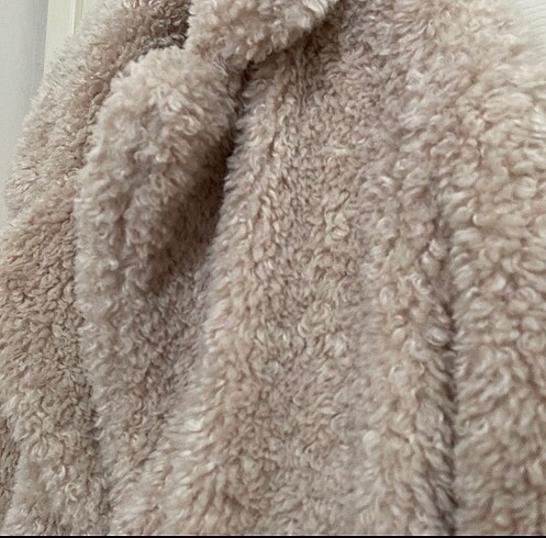 Primark Krem tam kalıp sıcacık teddy kaban