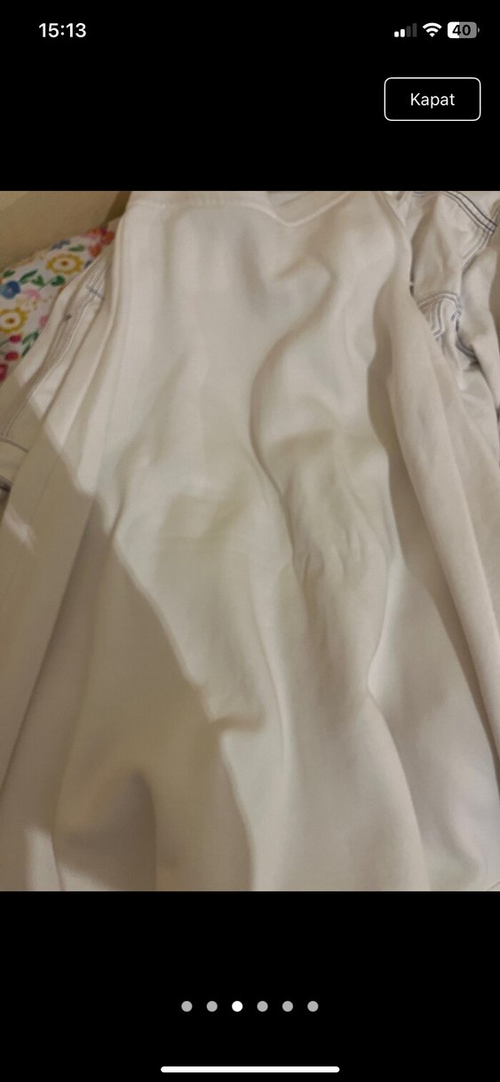 Beyaz hooops etek scuba - Görsel 3