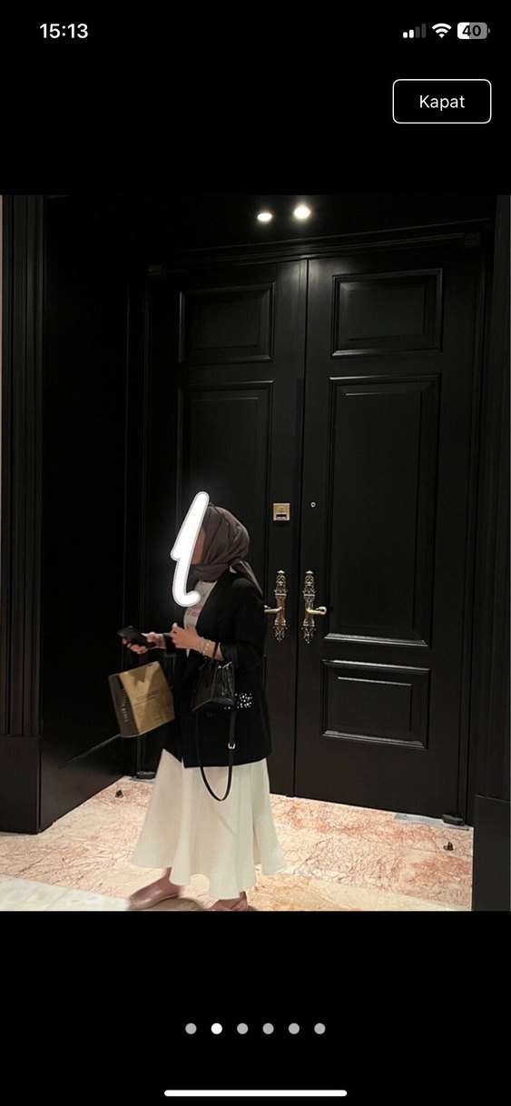 Beyaz hooops etek scuba - Görsel 2