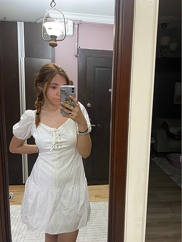Trenyolmilla beyaz elbise