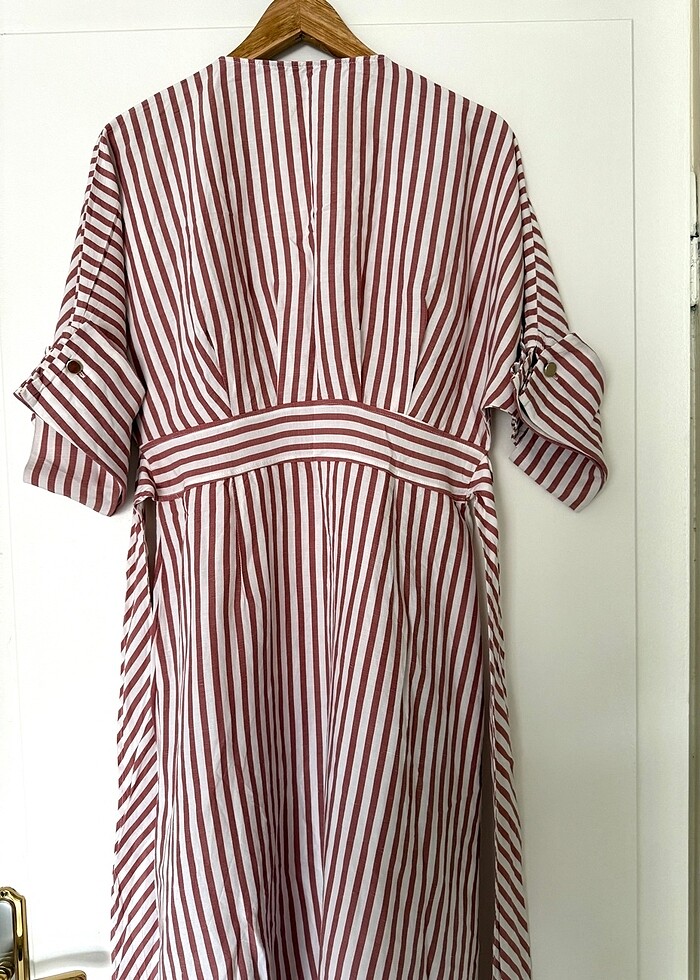 ZARA keten elbise - Görsel 5