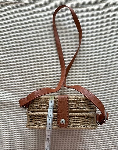 Hasır çapraz askılı çanta - Görsel 8