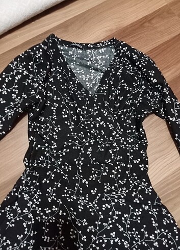 Kruvaze yaka elbise  - Görsel 3