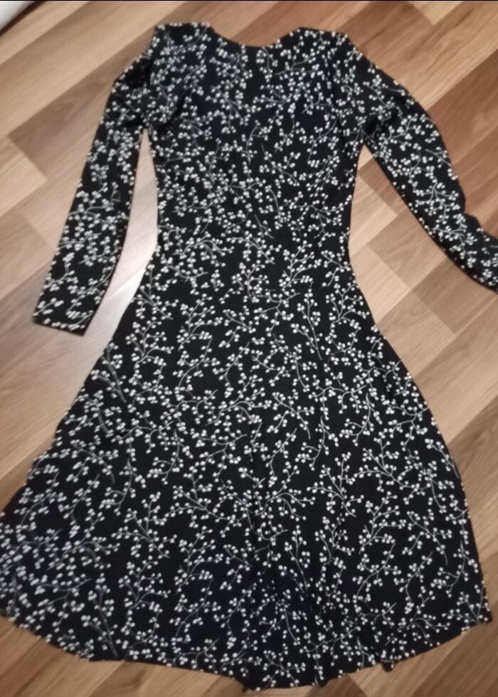 Kruvaze yaka elbise  - Görsel 2