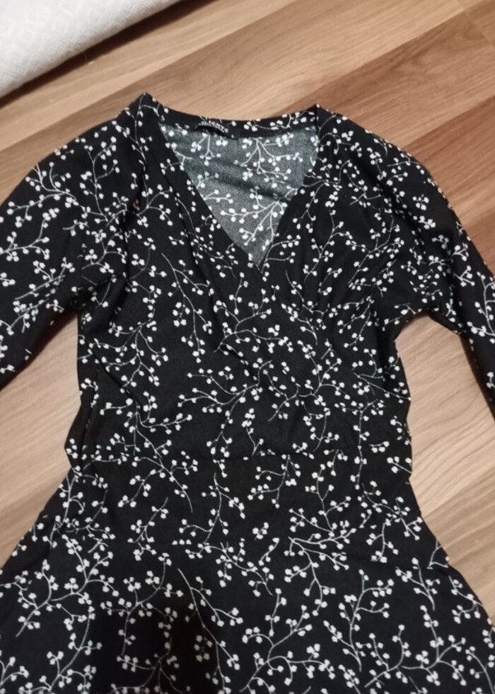 Kruvaze yaka elbise  - Görsel 3