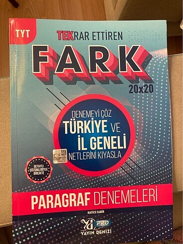 Yayın denizi TYT Türkçe Paragraf Denemesi 20x20