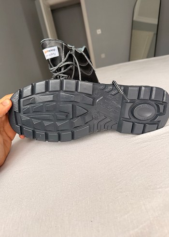 Erkek Bot Mekap iş botu metal - Görsel 3