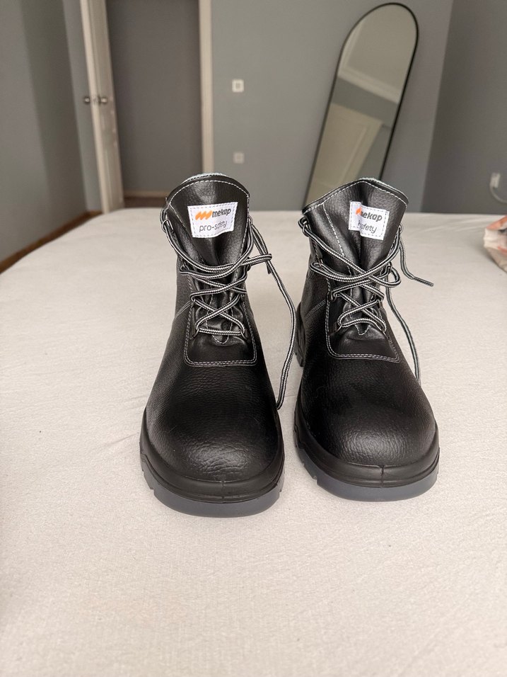 Erkek Bot Mekap iş botu metal - Görsel 4