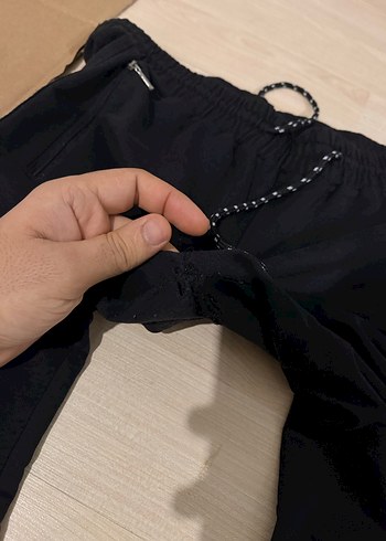 Siyah Fermuarlı Erkek Eşofman Altı - Görsel 3