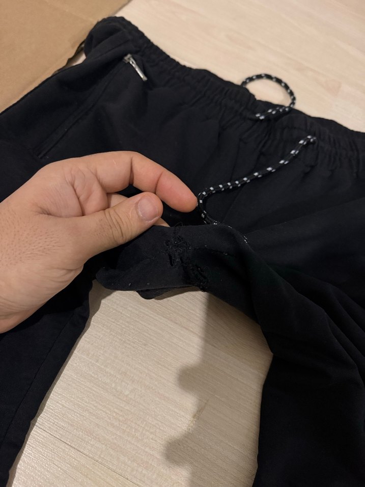 Siyah Fermuarlı Erkek Eşofman Altı - Görsel 3