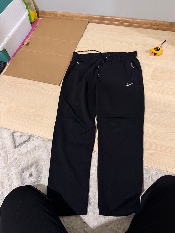 Siyah Fermuarlı Erkek Eşofman Altı - Görsel 2