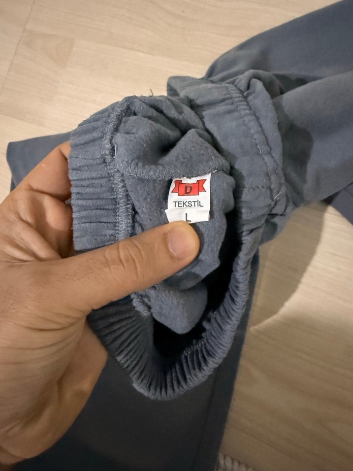 Gri Rahat Kesim Kadın Eşofman Altı - Görsel 4