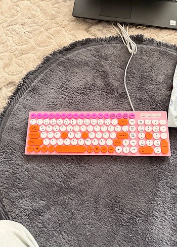 Renkli Pembe Mekanik Klavye - Görsel 3