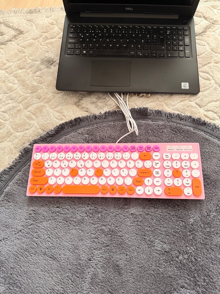 Renkli Pembe Mekanik Klavye - Görsel 2
