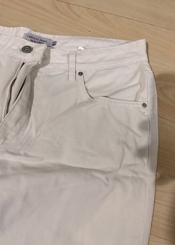 Beyaz Kot pantolon Erkek - Görsel 2