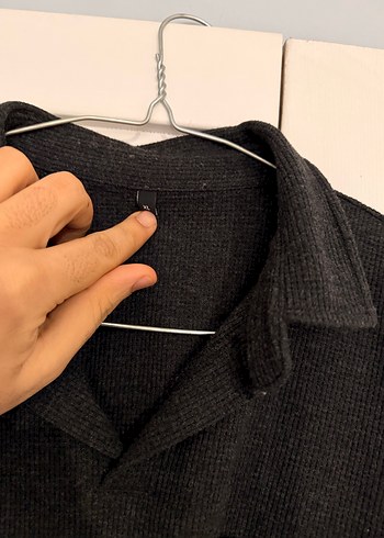 Gri Keten Erkek Polo Tişört - Görsel 3