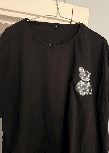 Siyah Erkek Baskılı Pamuklu Tişört - Görsel 2