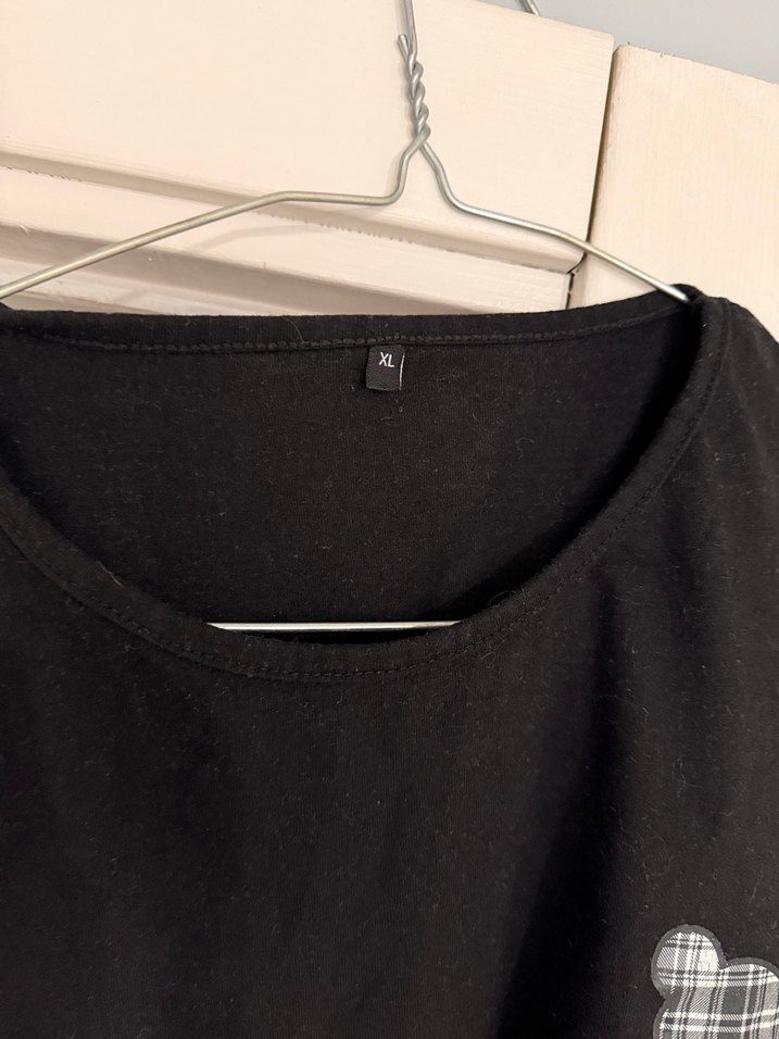 Siyah Erkek Baskılı Pamuklu Tişört - Görsel 3