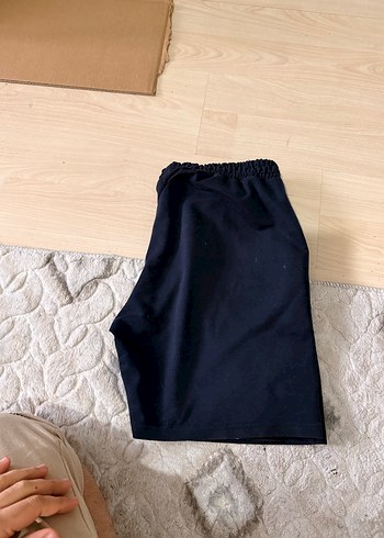 Erkek Mavi Rahat Kesim Şort - Görsel 3