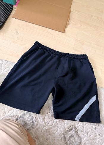 Erkek Mavi Rahat Kesim Şort - Görsel 2